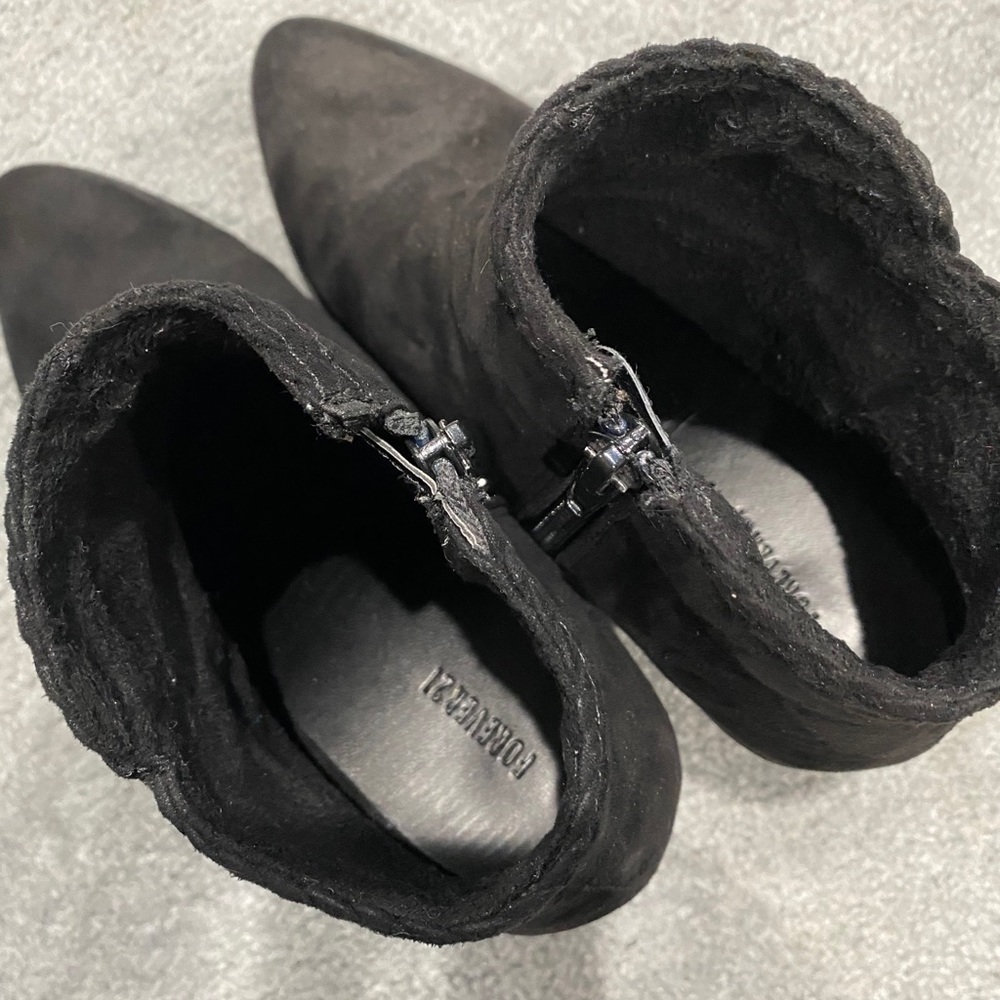 Forever21 Suede Booties - Picture 5 of 8